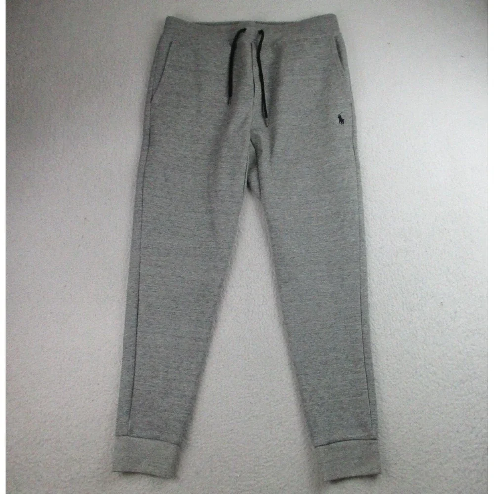Polo Ralph Lauren Joggers Mens S Gray Drawstring Sweatpants Training Athleisure‎